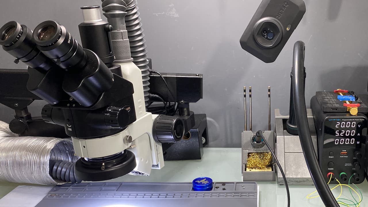 Visão geral da bancada de microeletrônica iSpecialist